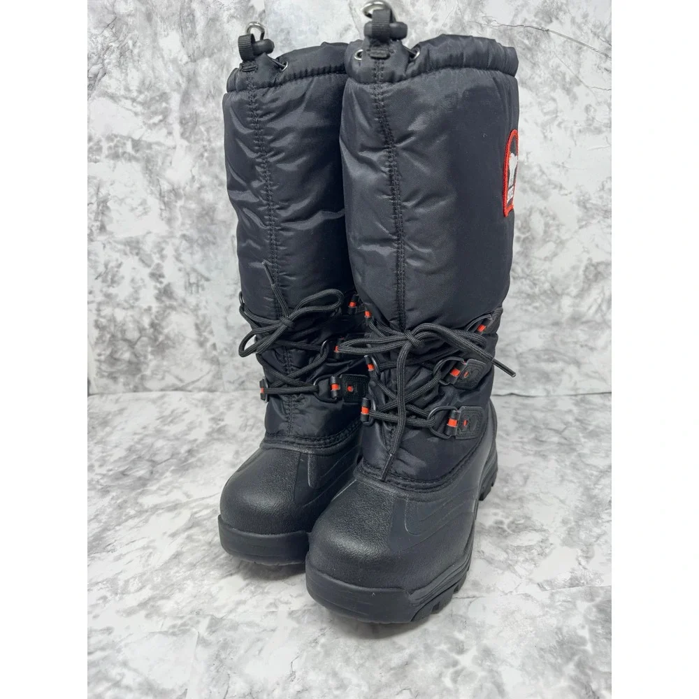 Sorel Snowlion🖤 XT Boots Women 7 Black Waterproof Omni-Heat Extreme Cold NL2134